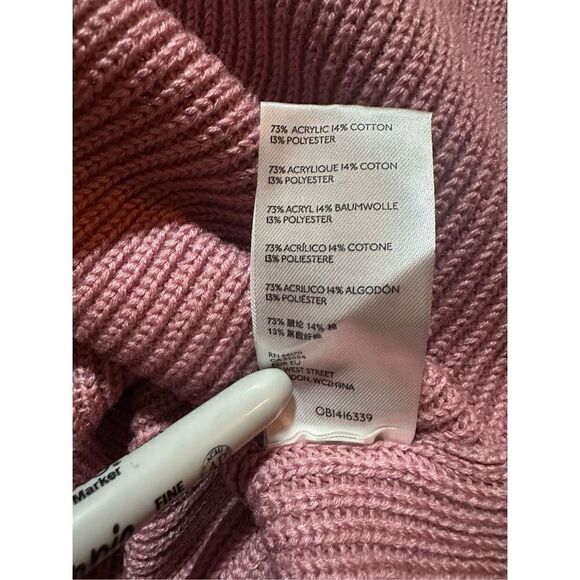 Free People Beach Claudia Sweater Knit Hooded Dress in Dusty Rose Sz S - Picture 10 of 11